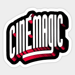 Cinemagic Magazine 3D - 80s Super 8 Filmmaker Resource by Don Dohler Sticker